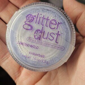 Y2K Limited Too Face and Body Glitter Dust Shimmer Powder Tinkerbell Light Purpl